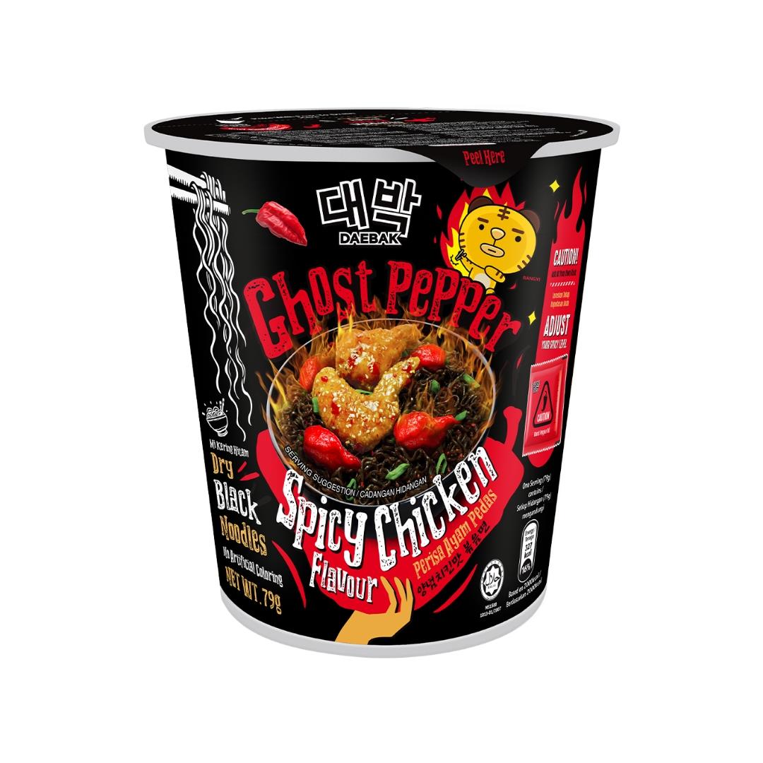 (Case) Daebak Ghost Pepper Noddle Cup (Spicy Chicken) 79g*24