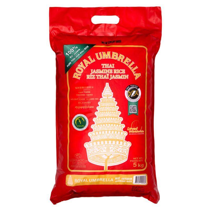 (Case) Royal Umbrella Thai Jasmine Fragrant Rice 皇族金輝 泰國香米 5kg*6