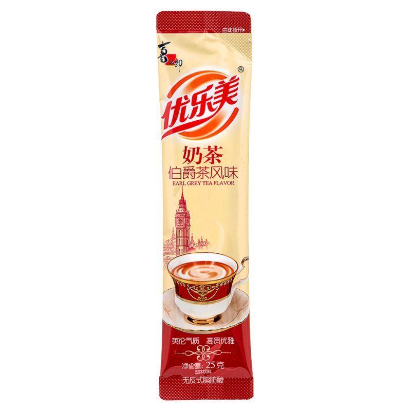 (Case) Xizhilang ST Low Sugar Earl Grey Tea Flavour Milk Tea (Single Pack) 喜之郎 優樂美伯爵茶風味低糖奶茶 (散裝) (25g*25)*5