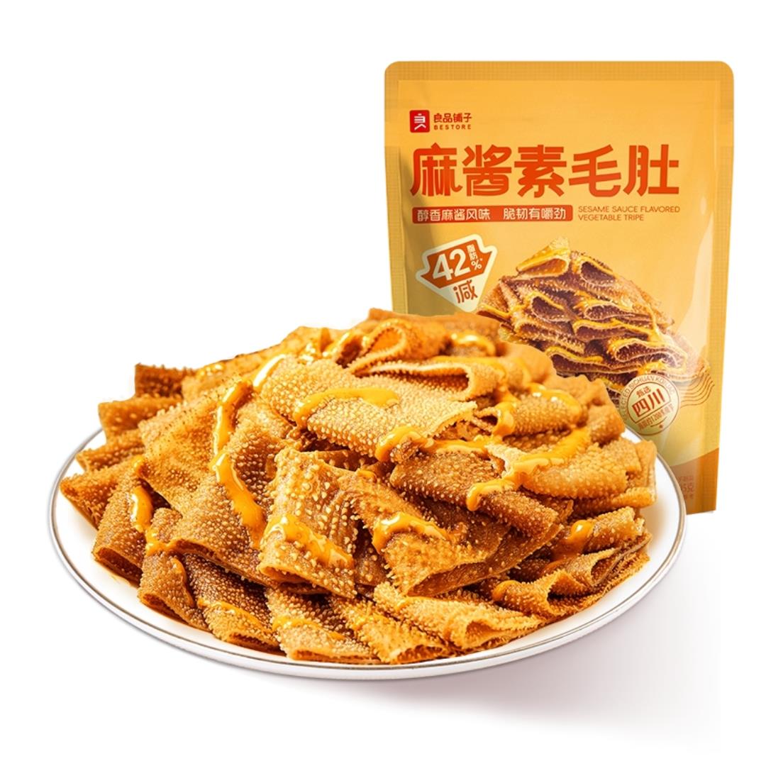 Bestore Konjac Vegetable Tripe (Sesame Sauce Flavoured) 良品舖子 麻醬素毛肚 40 x 105g
