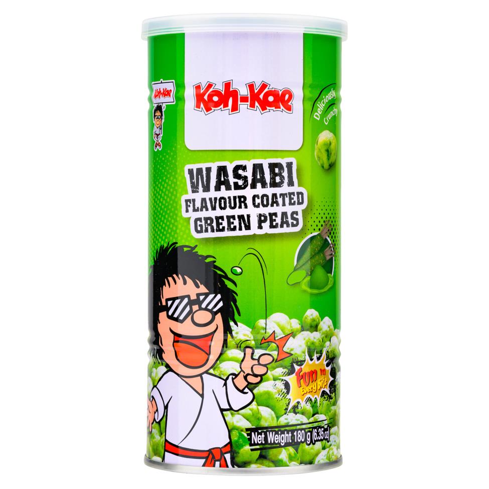 (Case) Koh-Kae Wasabi Flavour Coated Green Peas 大哥 芥末味豌豆 180g*12
