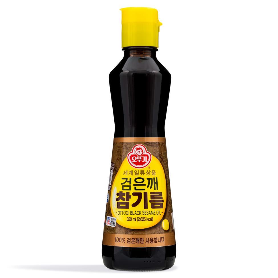 (Case) Ottogi Black Sesame Oil 검은깨 참기름 320ml*12