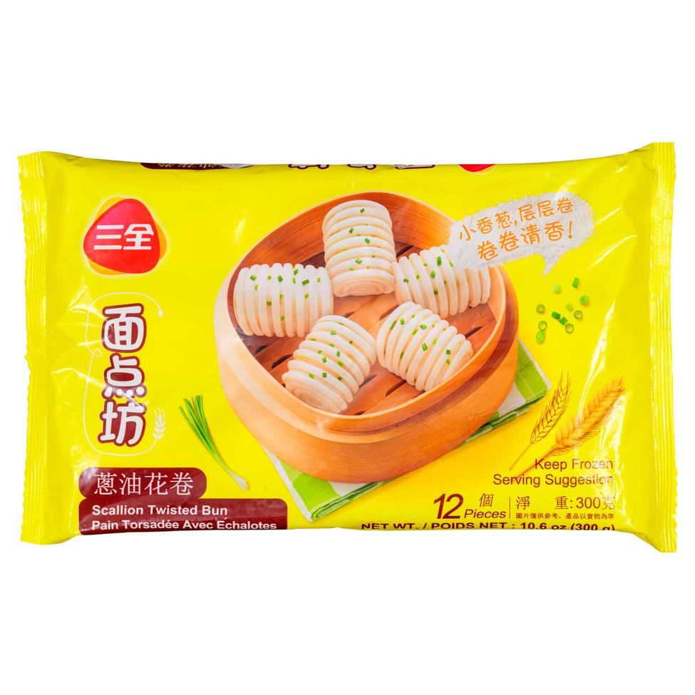 ❄️ Sanquan Scallion Twisted Bun 三全 面點坊 蔥油花卷 24 x 300g