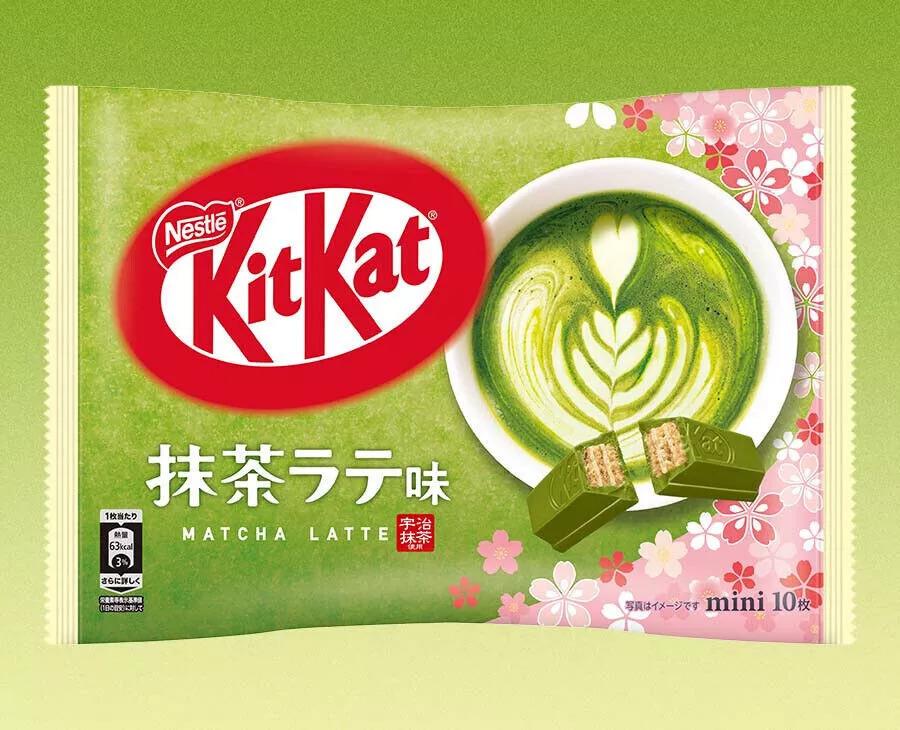 (Case) Nestle Mini Kit Kat (Matcha Latte Flavour) 124g (10 pcs)*12