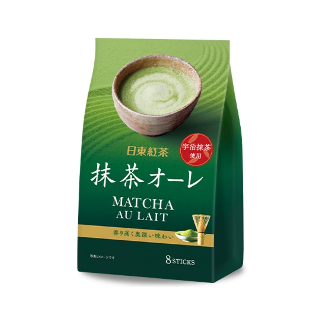 (Case) Nitto Matcha Au Lait Powder (8 sticks) 日東紅茶 抹茶歐蕾 (8條) 96g (8 Sticks)*6
