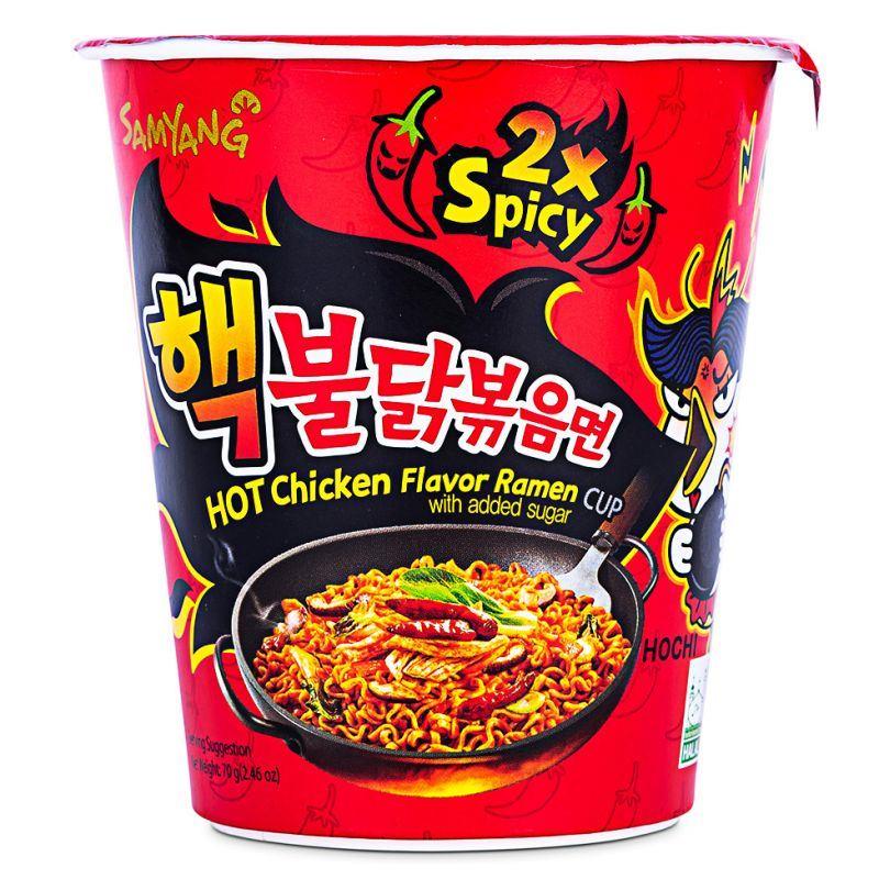 (Case) Samyang Buldak Hot Chicken Flavour Ramen Cup (2x Spicy) 핵불닭볶음면 70g*6