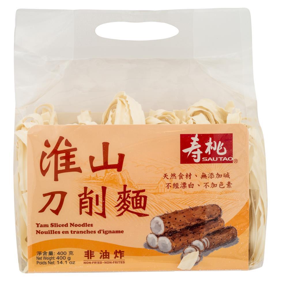 (Case) Sau Tao Yam Sliced Noodles 壽桃 淮山刀削麵 400g*12
