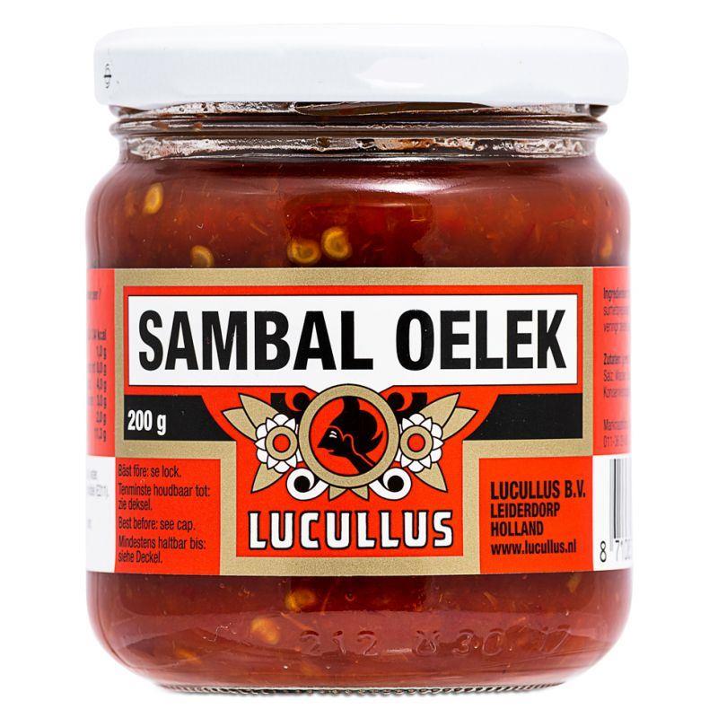 (Case) Lucullus Sambal Oelek Freshly Ground Chilli Pepper 200g*12