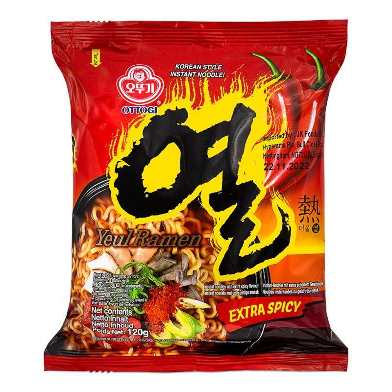 (Case) Ottogi Yeul Ramen (Extra Spicy) 열 라면 120g*40