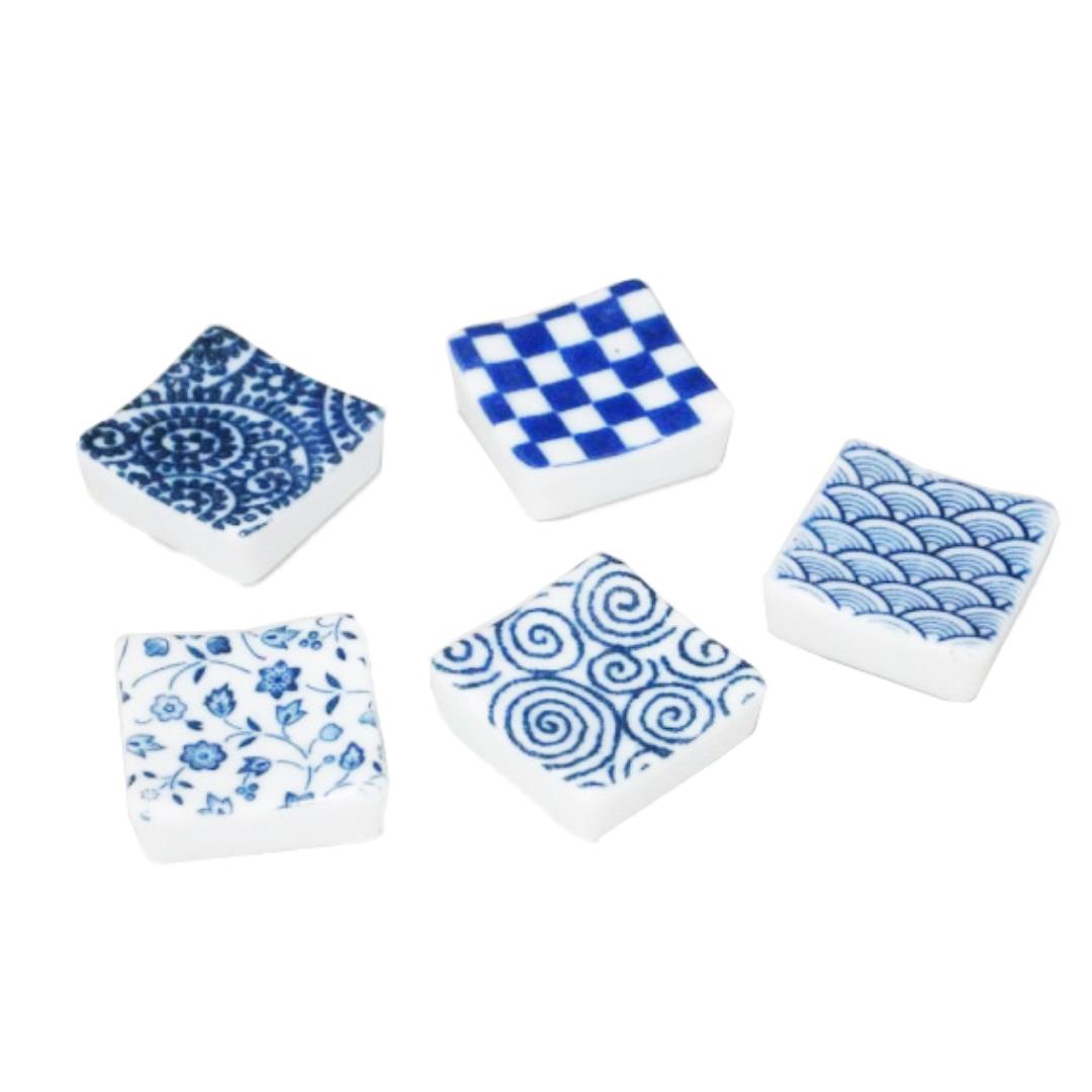 (Case) Square-Shaped Chopsticks Rest with Edo Pattern *15