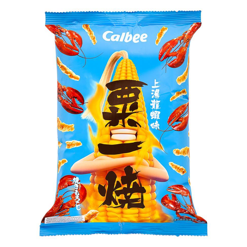 (Case) Calbee Lobster in Supreme Soup Flavour Grill-A-Corn 卡樂B 上湯龍蝦味粟一燒 80g*20