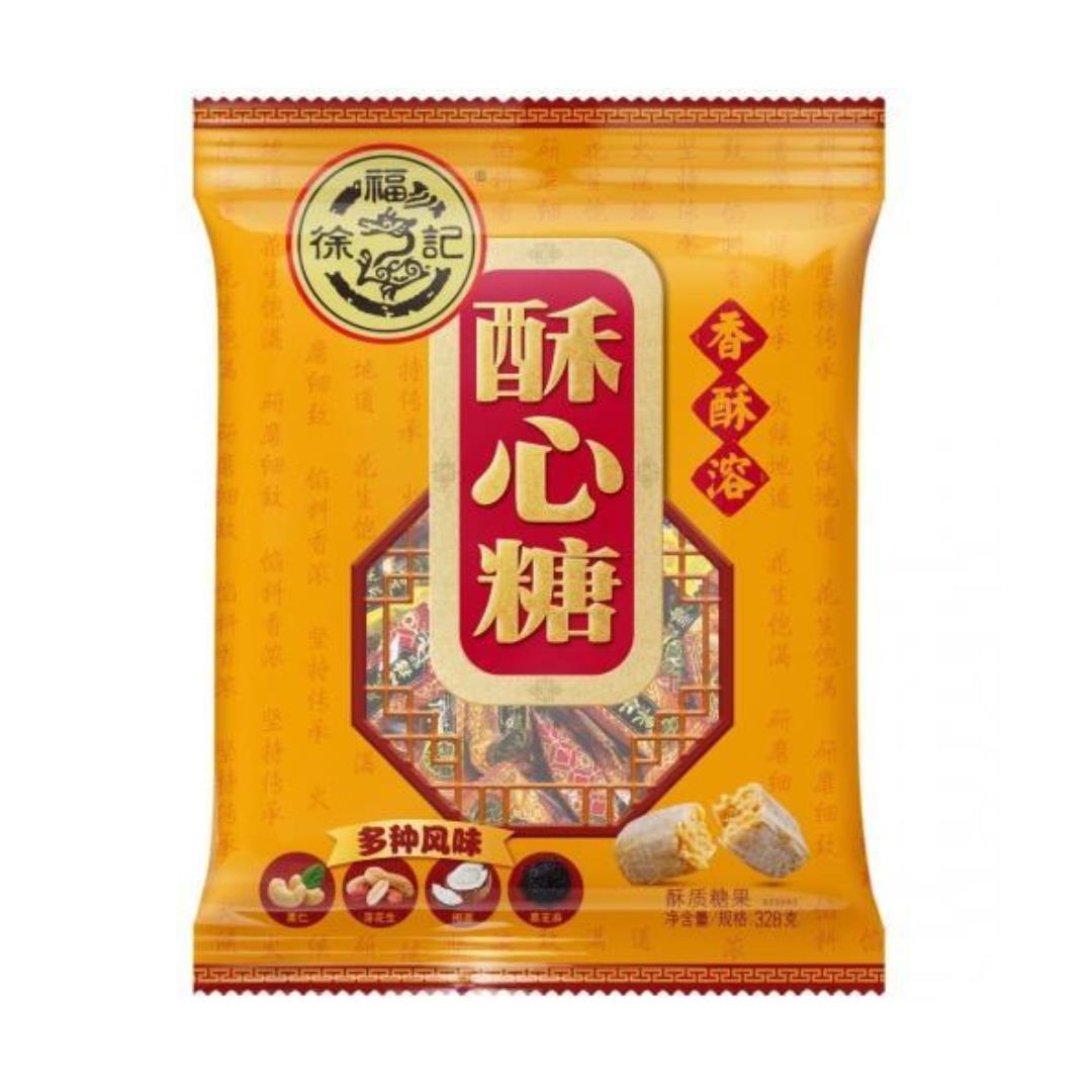 (Case) Hsu Fu Chi Assorted Crispy Candy 徐福記 酥心糖 306g*20