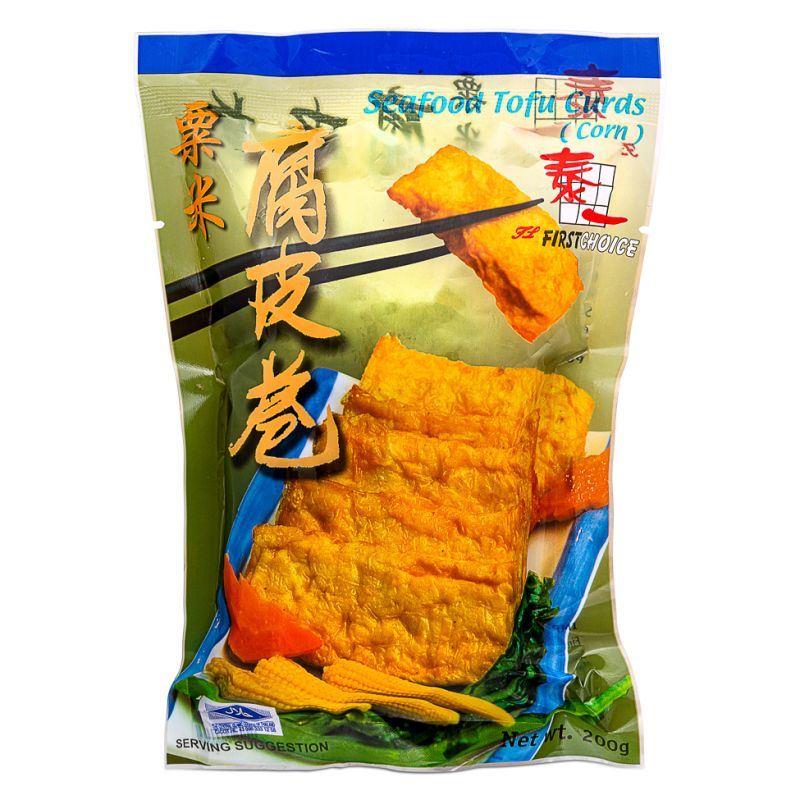 ❄️ First Choice Seafood Tofu Curds (Corn) 泰一 栗米腐皮卷 50 x 200g