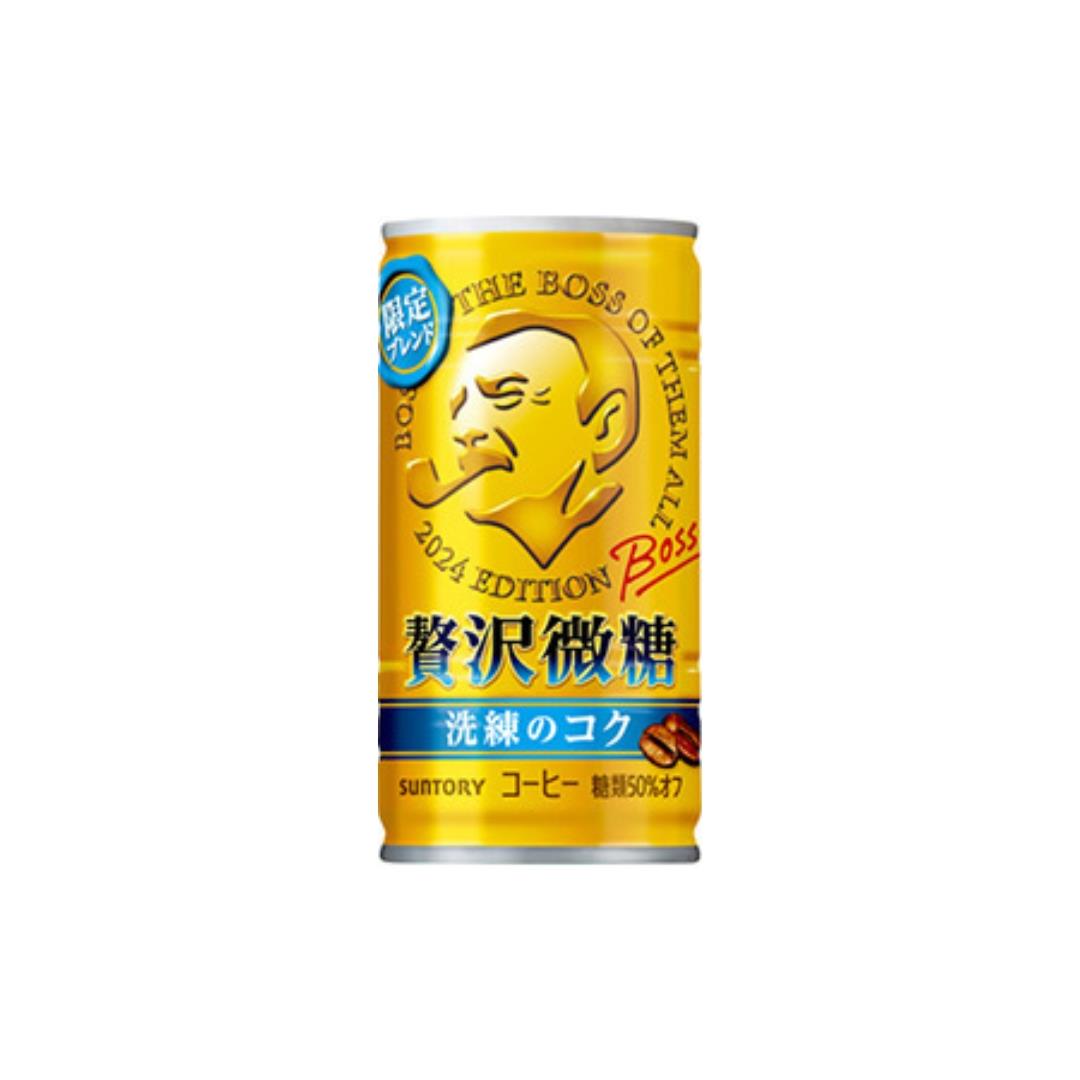 (Case) Suntory BOSS Less Sugar Rich Coffee (Can) ボス 贅沢微糖 185g*30