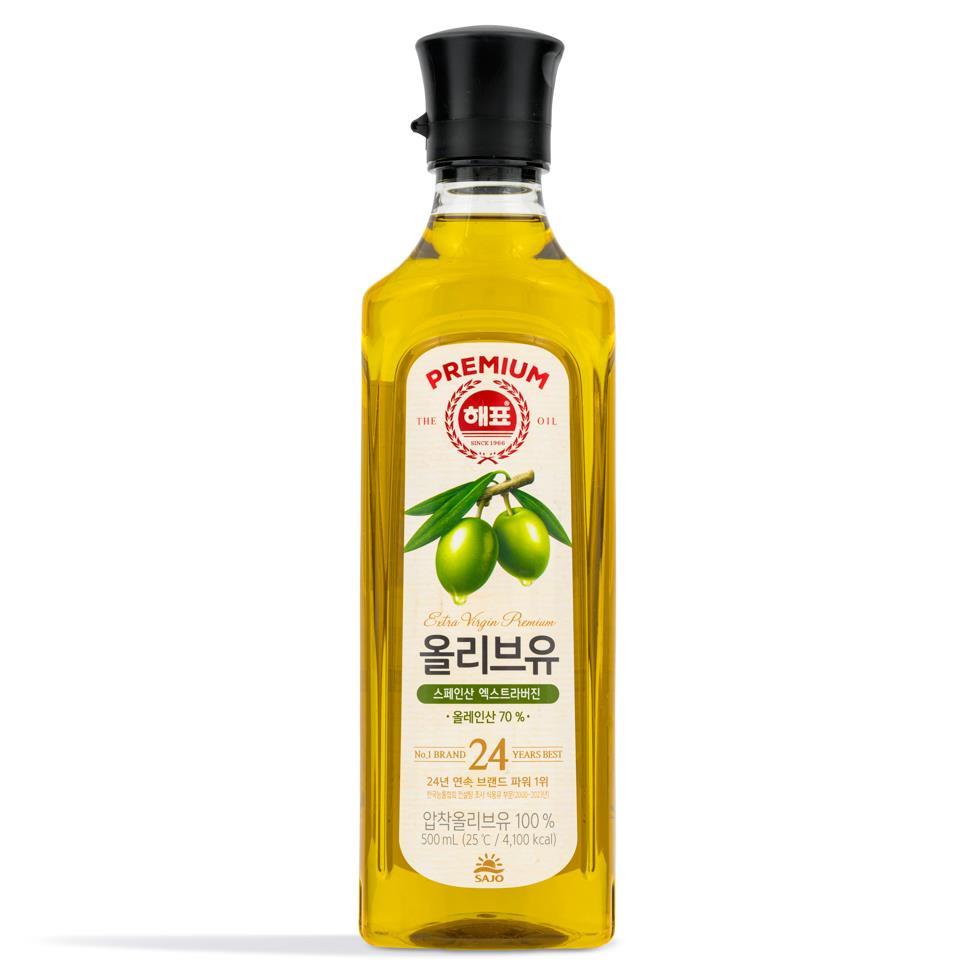 (Case) Sajo Haepyo Extra Virgin Premium Olive Oil 500ml*20