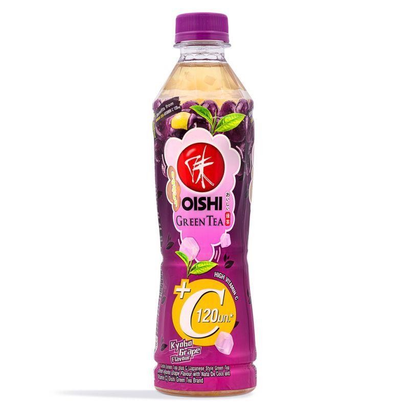 (Case) Oishi Japanese Style Green Tea (Kyoho Grape Flavour) 371ml*24