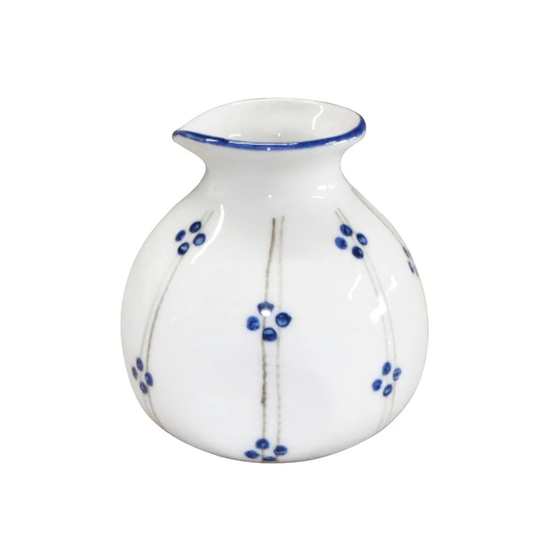 Rounded Sake Bottle with Tokusa Pattern 十草丸紋 そば徳利 x 5