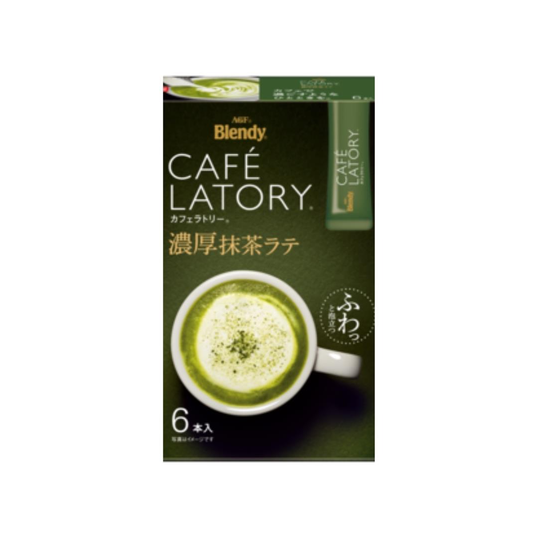 AGF Blendy Cafe Latory Stick Rich Matcha Latte (6 Sticks) ブレンディ カフェラトリー スティック 濃厚抹茶ラテ 6本 24 x 69g