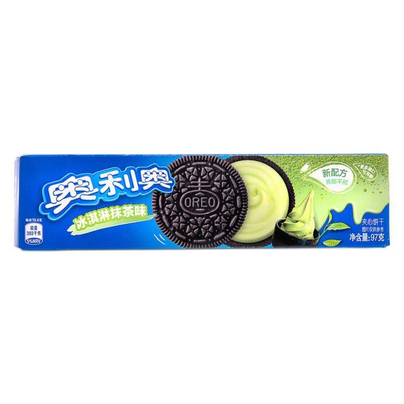 (Case) Oreo Cookie (Green Tea Ice Cream Flavour) 奧利奧 夾心餅乾 (冰淇淋抹茶味) 97g*24