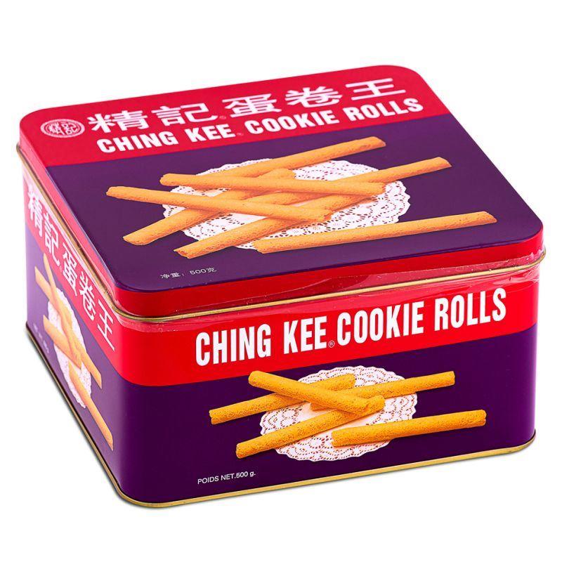(Case) Ching Kee Cookie Rolls 精記 蛋卷王 500g*18