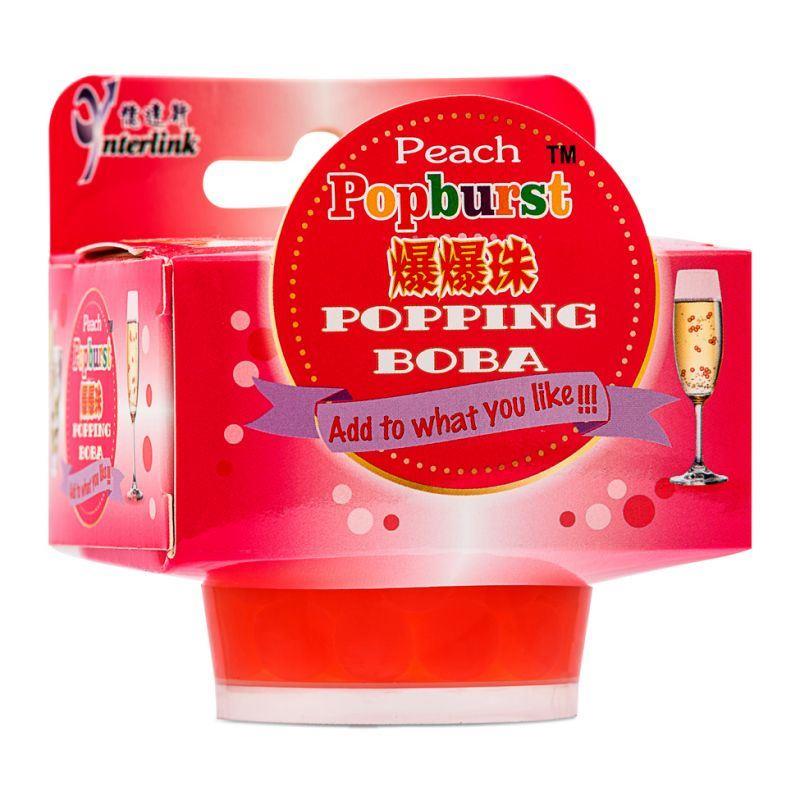 (Case) RW Popburst Popping Boba (Peach Flavour) 一直旺 爆爆珠 (水蜜桃味) 130g*24