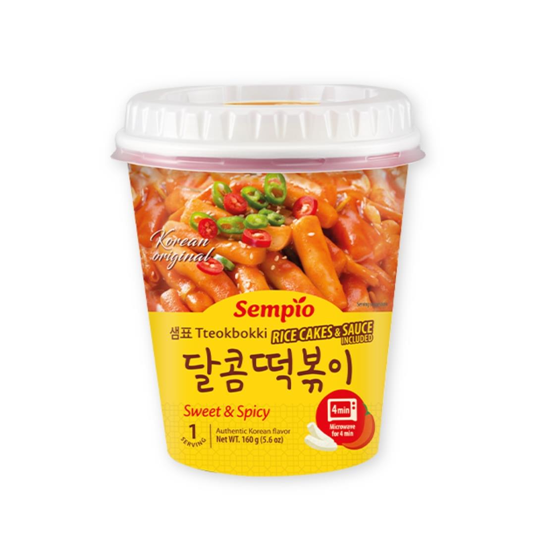 (Case) Sempio Instant Tteokbokki Cup (Sweet & Spicy) 160g*24