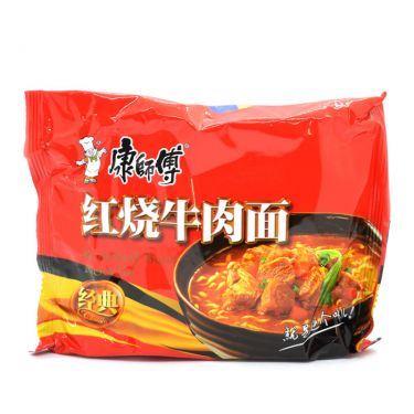(Case) Master Kong Artificial Braised Beef Flavour Noodle 康師傅 紅燒牛肉麵 106g*30