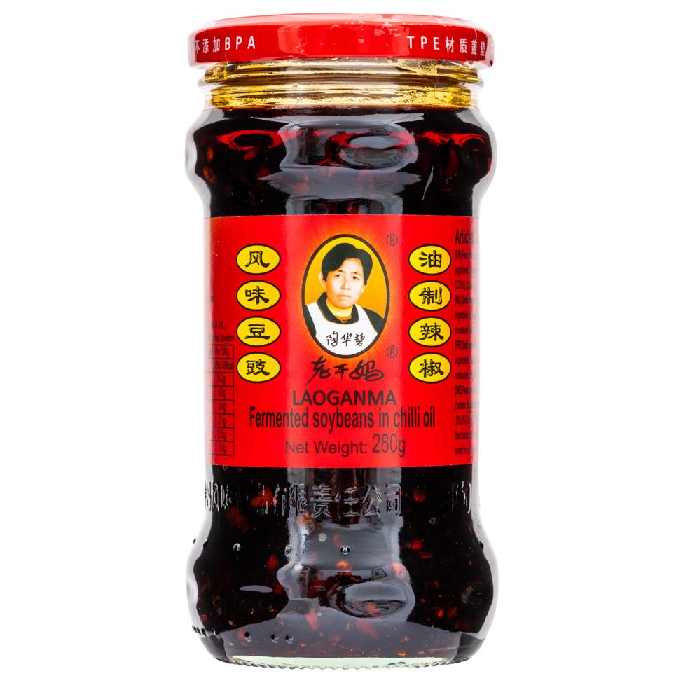 Lao Gan Ma Fermented Soybeans in Chilli Oil 老乾媽 風味豆鼓油制辣椒 24 x 280g