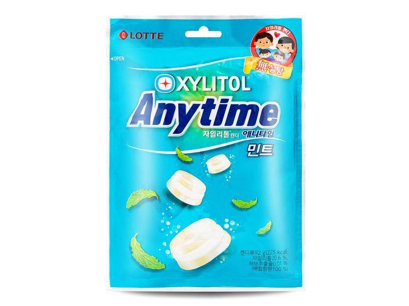 (Case) Lotte Anytime Milk Mint Sugar Free Candy 74g*20