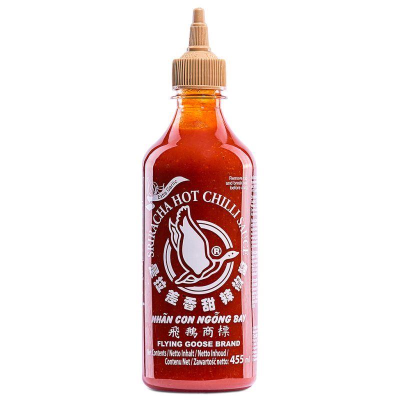 Flying Goose Sriracha Hot Chilli Sauce (Extra Garlic) 飛鵝商標 是拉差香甜辣椒醬 (蒜蓉) 6 x 455ml