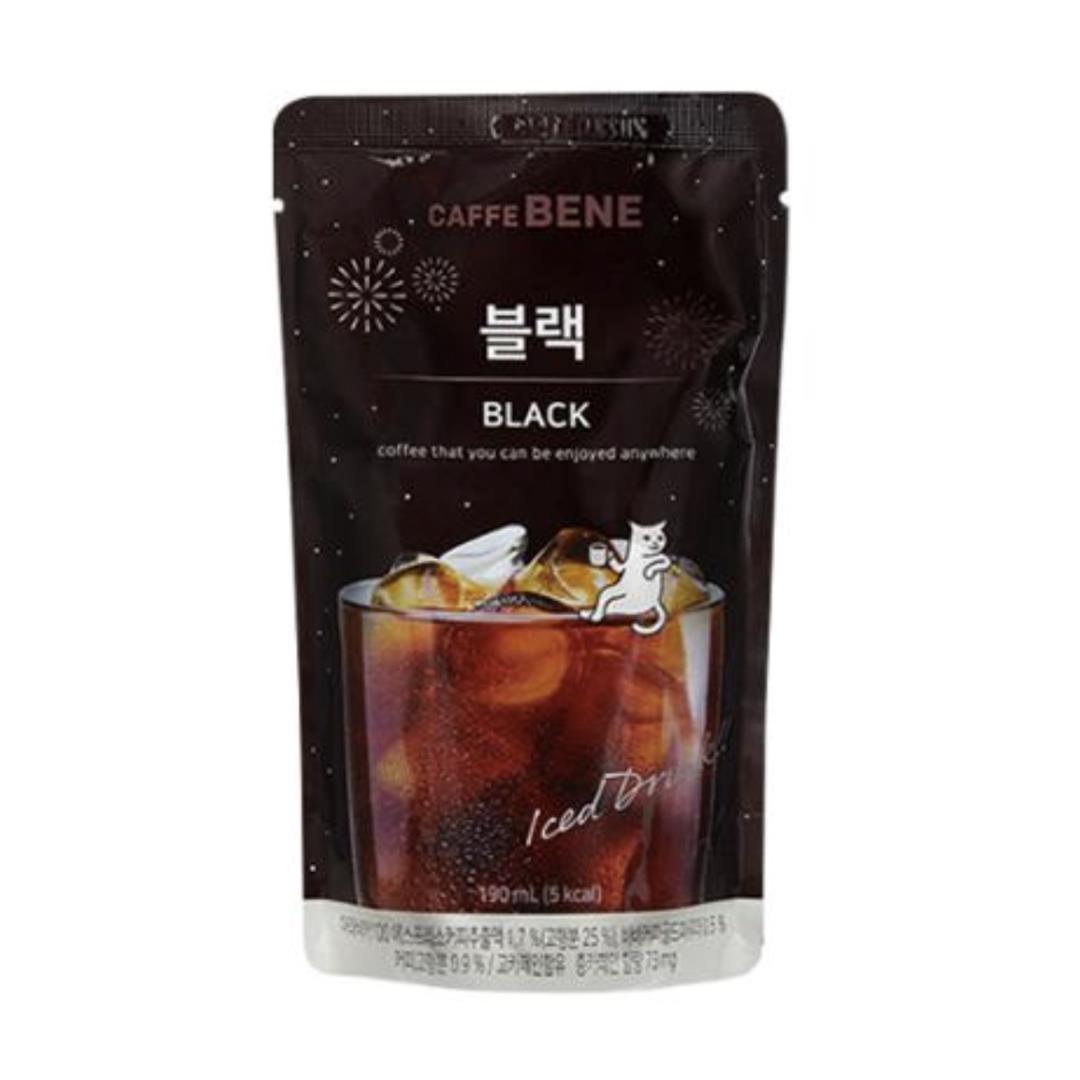 (Case) Caffebene Black Coffee Pouch 190ml*10*5