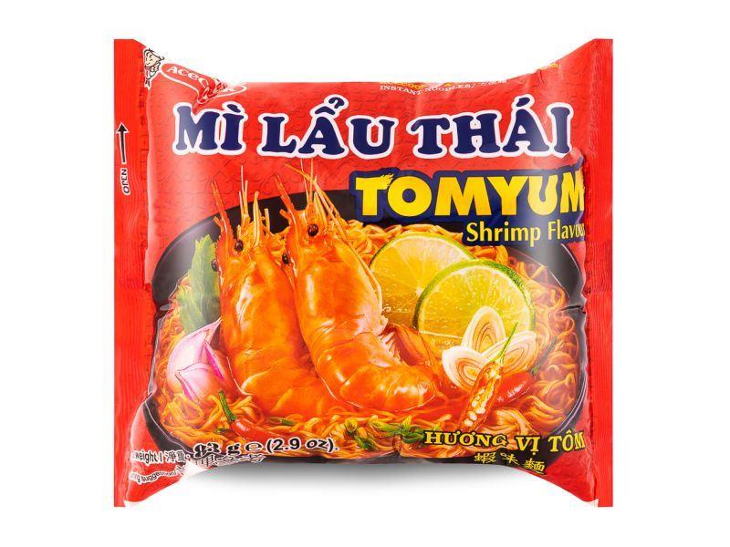 Acecook Mi Lau Thai Instant Noodles (Tom Yum Shrimp Flavour) 泰式蝦味麵 30 x 83g