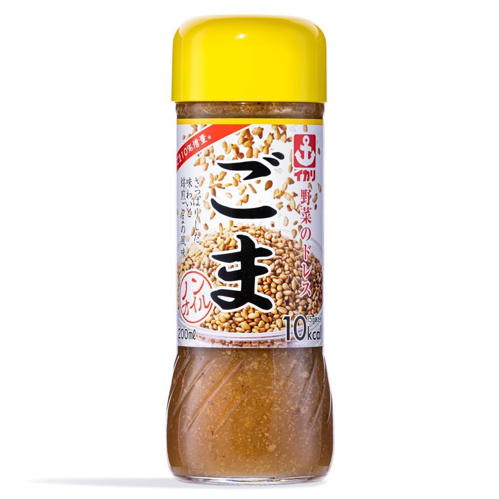 (Order) Ikari Non-Oil Dressing (Sesame) イカリ ノンオイル ごまドレッシング 200ml*10*2