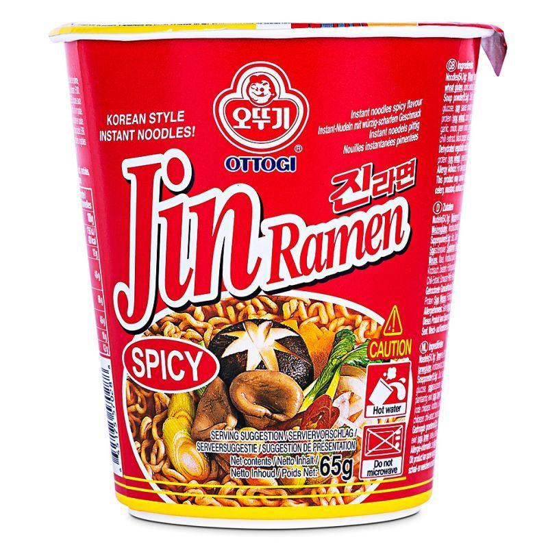 (Case) Ottogi Jin Ramen Cup (Spicy) 진라면 65g*6