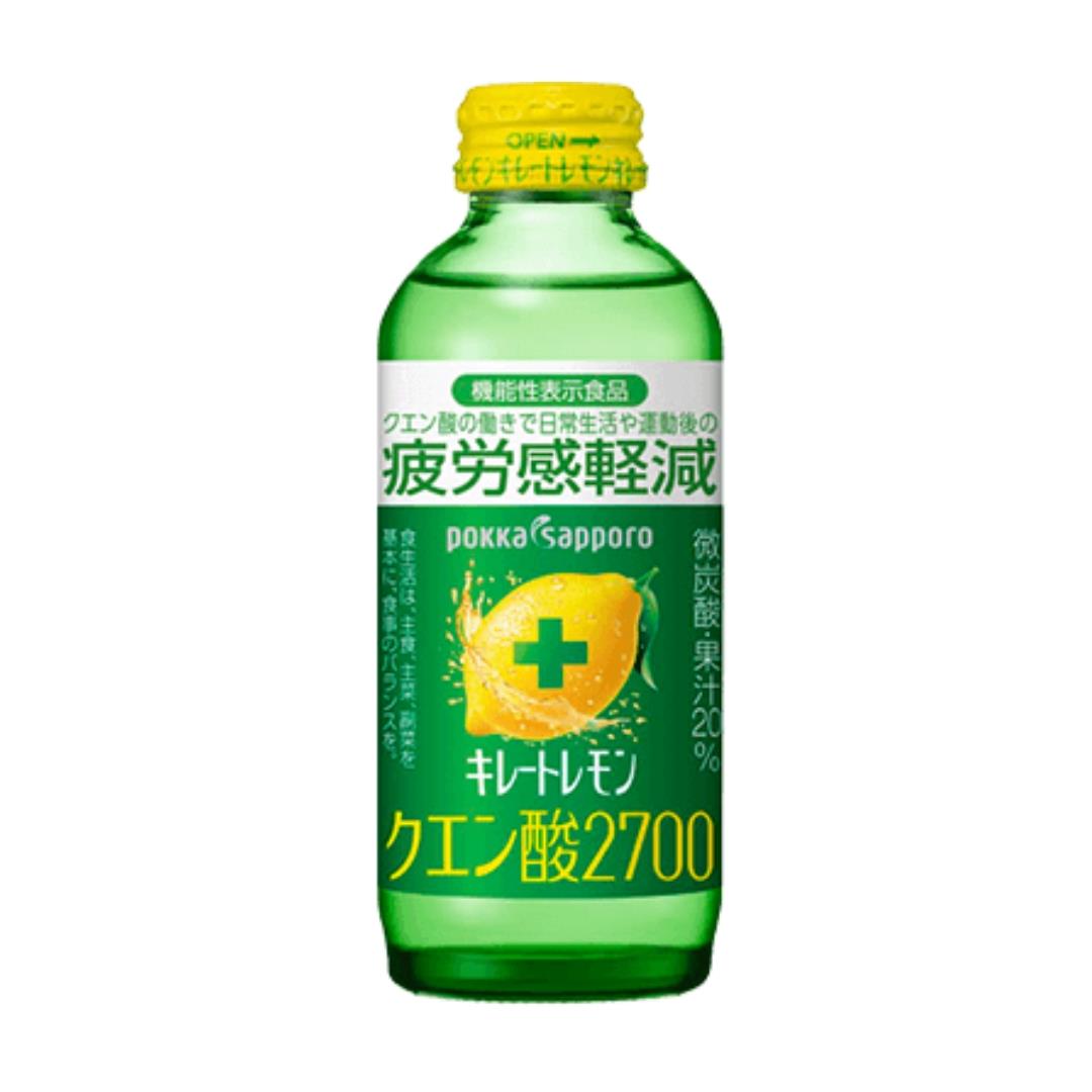 Pokka Sapporo Kireto Chelated Lemon & Citric Acid Drink キレートレモンクエン酸2700 24 x 155ml