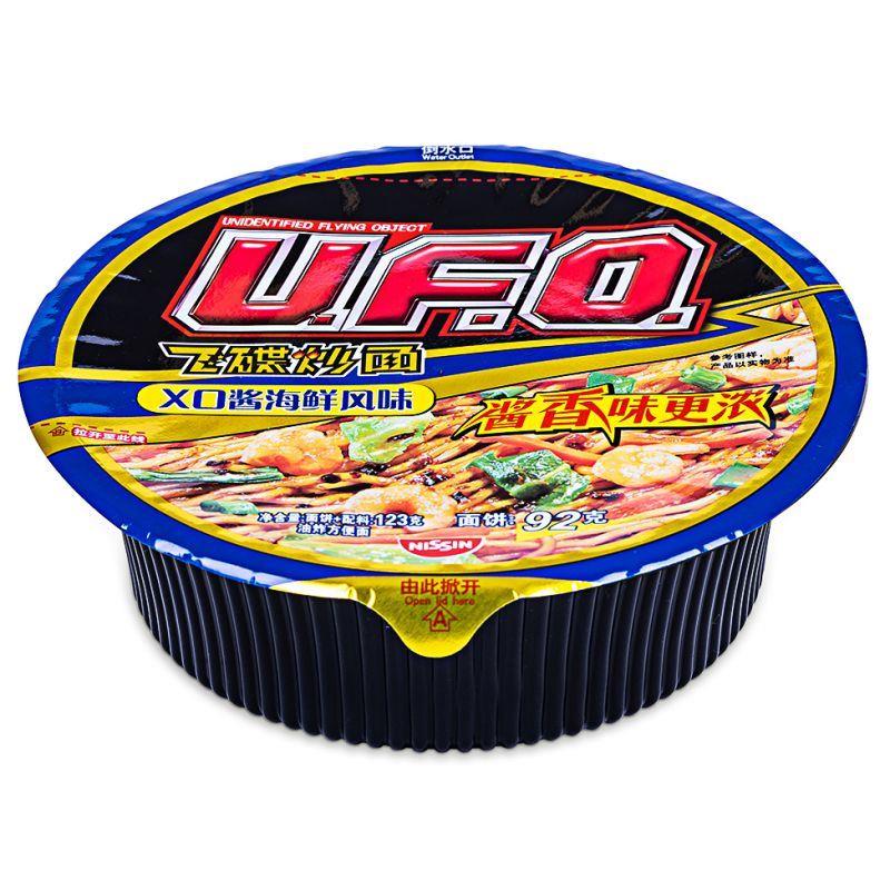 (Case) Nissin UFO Instant Yakisoba - Pan Fried Noodles (XO Sauce Seafood Flavour) 日清 飛碟炒麵 (XO醬海鮮風味) 123g*12