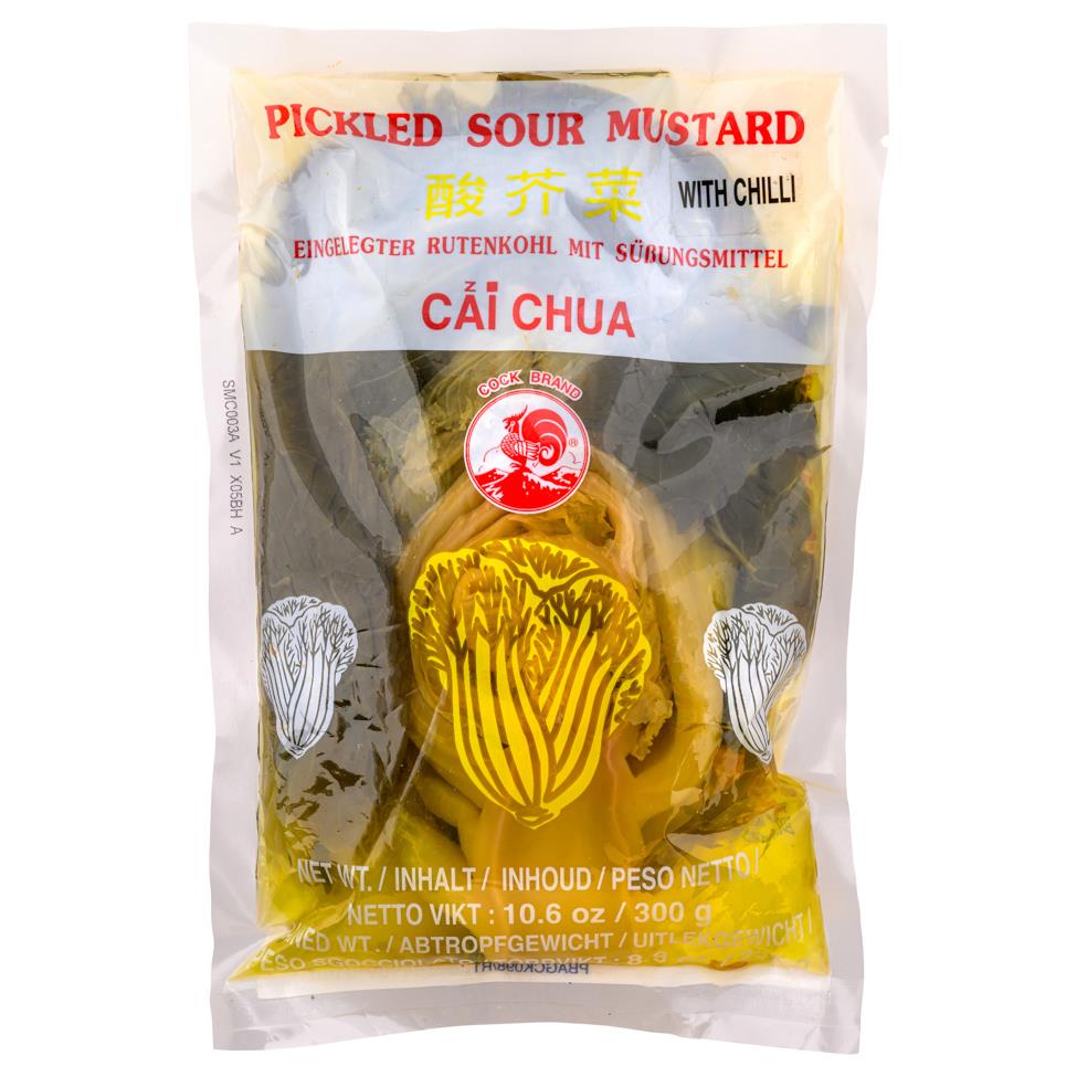 (Case) Cock Sour Pickled Mustard with Chilli 300g*36