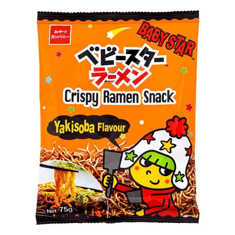 Baby Star Crispy Ramen Snack (Yakisoba Flavour) ベビースターラーメン 15 x 75g