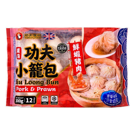 ❄️ Kung Fu Juicy Bao Siu Loong Bun (Pork & Prawn) 功夫 灌湯小籠包 (鮮蝦豬肉) 20 x 300g (12 pcs)