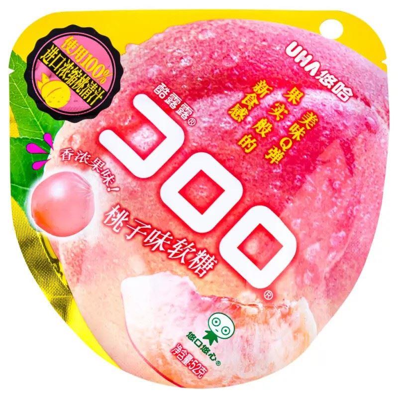 UHA Kororo Soft Candy (Peach Flavour) 悠哈 酷露露 桃子味軟糖 6 x 52g
