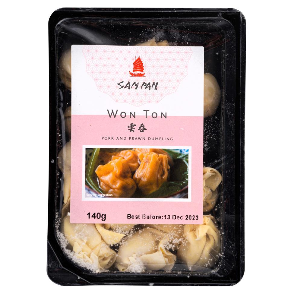 ❄️ Sam Pan Won Ton (Pork and Prawn Dumpling) 舢舨 雲吞 40 x 140g
