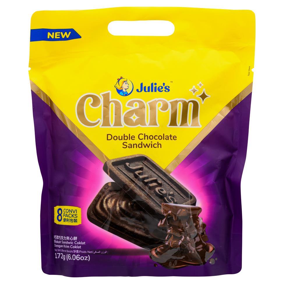 (Case) Julie's Double Chocolate Sandwich 茱蒂絲 巧贊巧克力夾心餅 172g*12