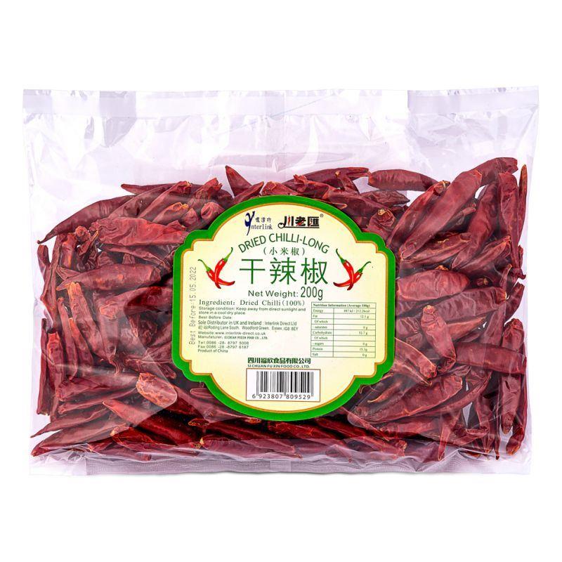 (Case) Chuan Lao Hui Dried Chilli (Long) 川老匯 乾辣椒 (小米椒) 200g*15
