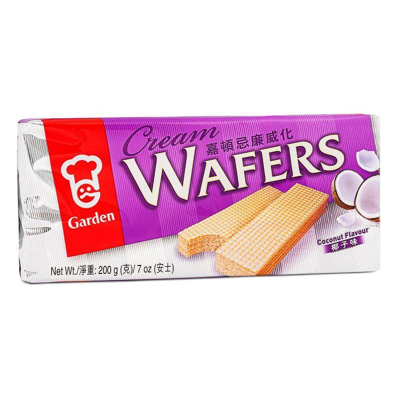 (Case) Garden Cream Wafers (Coconut Flavour) 嘉頓 忌廉威化 (椰子味) 200g (4*50g)*12