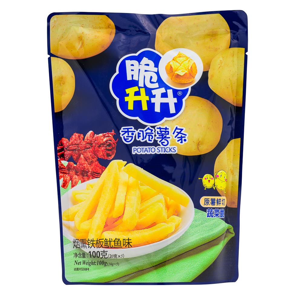 (Case) Cui Sheng Sheng Potato Sticks (Smoked & Grilled Squid) 100g*20