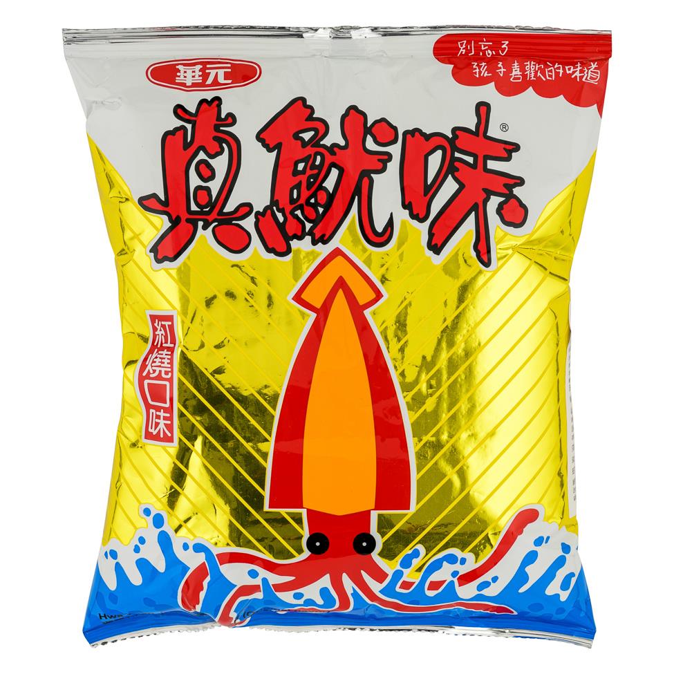 (Case) Hwa Yuan Jenyowe Snack Original Flavour 华元 真鱿味鱿鱼卷 红烧味 50g*10