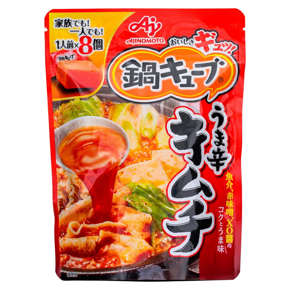 Ajinomoto Nabe Cube Hot Pot Soup Base (Uma Spicy Kimchi) 8 x 76g