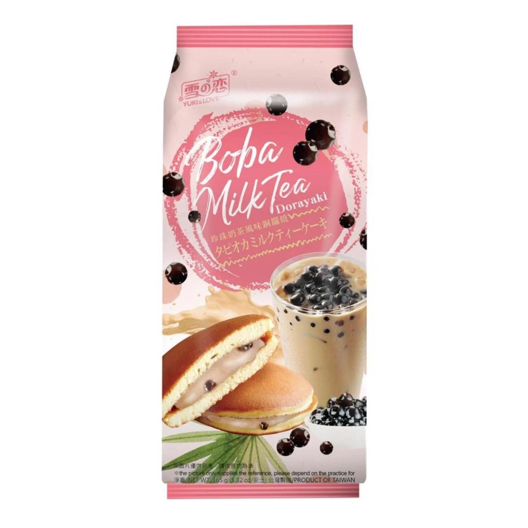 Yuki & Love Boba Milk Tea Dorayaki 雪の戀 珍珠奶茶風味銅鑼燒 12 x 165g
