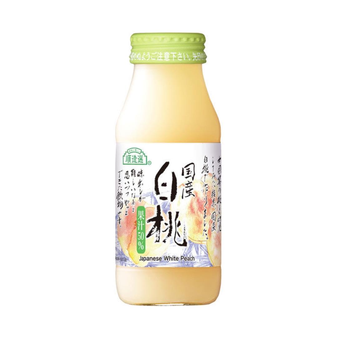 Junzosen Hakuto White Peach Juice 順造選 国産白桃 20 x 180ml
