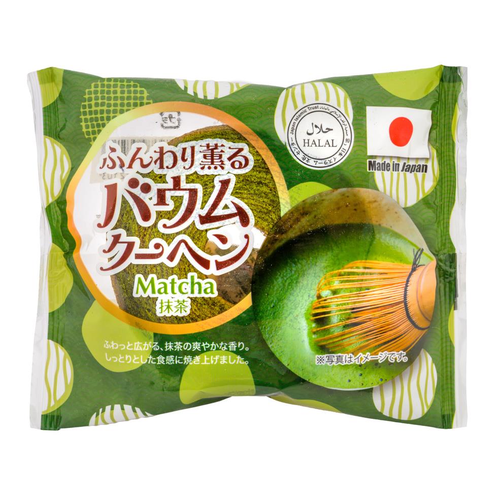 Taiyo Halal Baumkuchen (Matcha Flavour) ふんわり薫る パウム クーヘン (抹茶) 12 x 55g